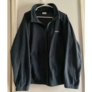 3X Columbia Navy Benton Springs Full-Zip Fleece Jacket